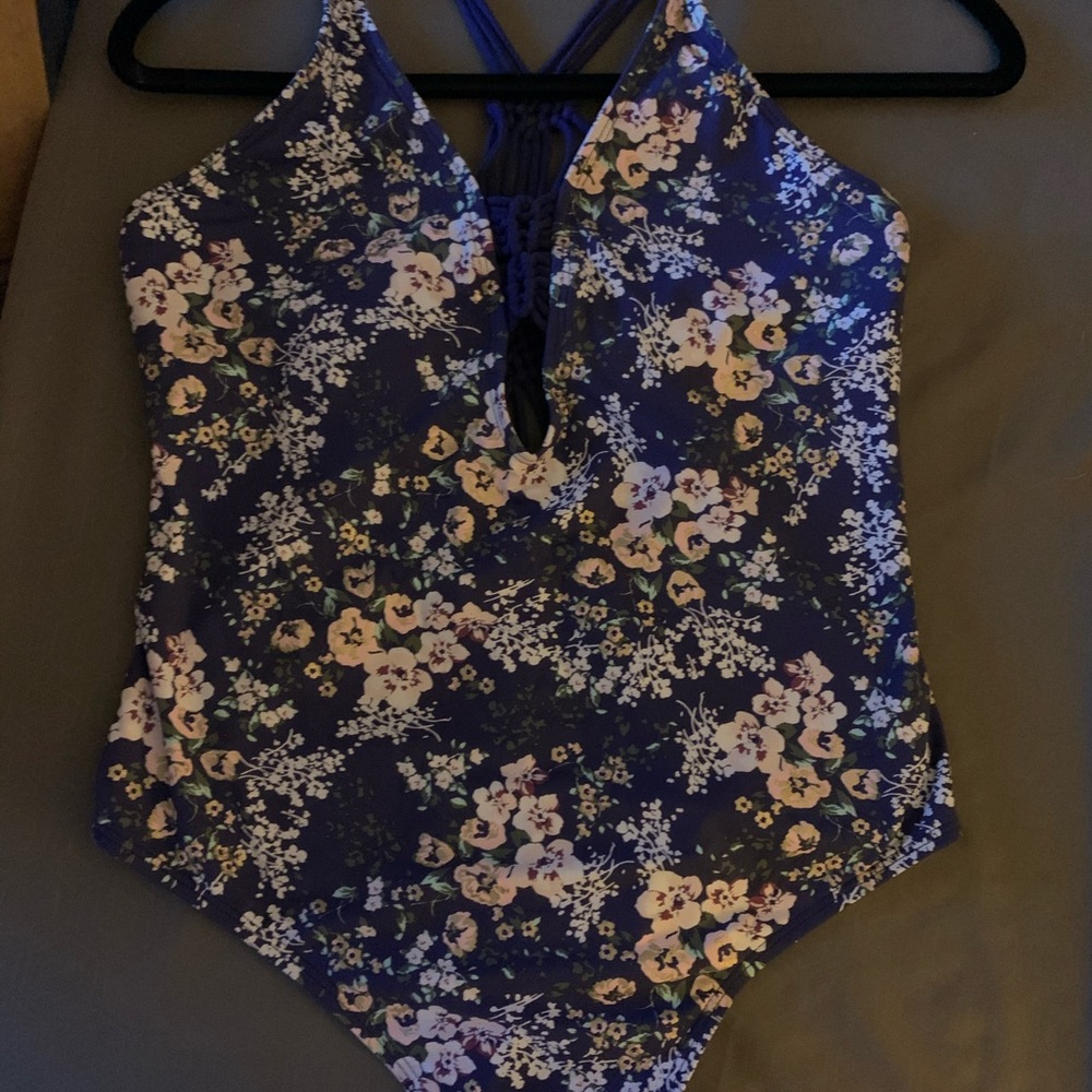 One piece bathing suit.